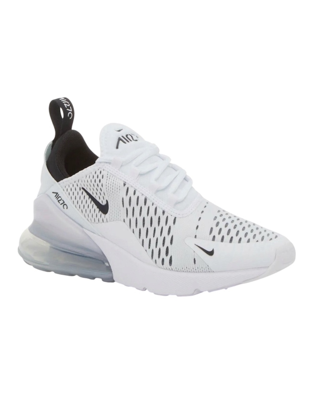 Nike Air Max 270 Sneakers White & Black Size 8